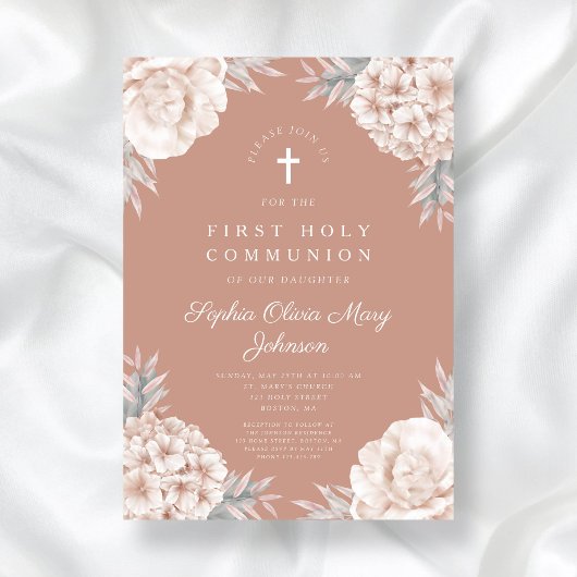 フローラ牡丹が宗教聖餐式を行う 招待状