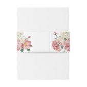 フローラ牡丹とバラ 招待状ベリーバンド (裏面例)