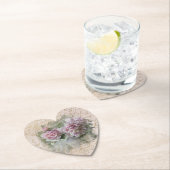 **フローラ牡丹ハートラブヴィンテージビクトリアンAR23 ペーパーコースター (インサイチュ)