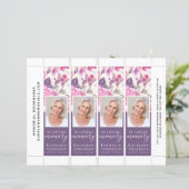 フローラ牡丹バタフライ葬儀しおりテンプレート (スタンド正面)