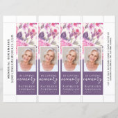 フローラ牡丹バタフライ葬儀しおりテンプレート (正面)