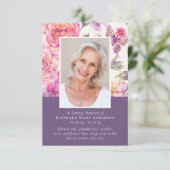 フローラ牡丹フォトメモリアル葬儀悔やみや弔慰 サンキューカード (スタンド正面)