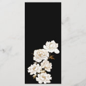 フローラ牡丹ホワイトゴールデンモノグラム結婚ズ メニュー (裏面)