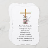 フローラ牧師の評価サンキューカード 招待状 (正面/裏面)