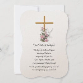 フローラ牧師の評価サンキューカード 招待状