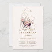 フローラ犬と猫獣医卒業 招待状 (正面)