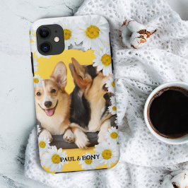 フローラ犬猫写真犬ラバーペットパーソナライズされたペット iPhone 11 ケース