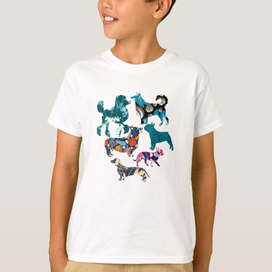 フローラ犬 Tシャツ (正面)