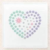 フローラ献身 ガラスコースター (正面)