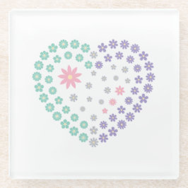 フローラ献身 ガラスコースター