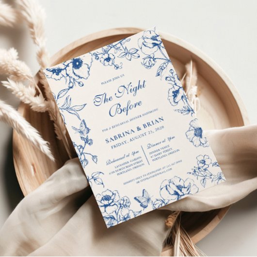 フローラ王室のブルーナイトリハーサル 招待状