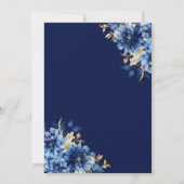 フローラ王室のブルーバタフライプリンセスキンセアニェラ 招待状 (裏面)