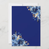 フローラ王室のブルーバタフライプリンセスキンセアニェラ 招待状 (裏面)