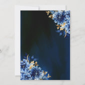 フローラ王室のブルーバタフライプリンセスキンセアニェラ 招待状 (裏面)