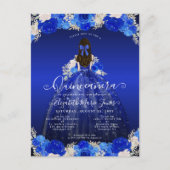 フローラ王室のブループリンセスドレスガウンキンセアニェラ ポストカード (正面)