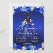 フローラ王室のブループリンセスドレスガウンキンセアニェラ 招待状 (正面)