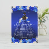 フローラ王室のブループリンセスドレスガウンキンセアニェラ 招待状 (スタンド正面)