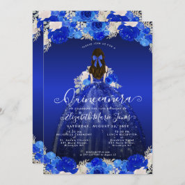 フローラ王室のブループリンセスドレスガウンキンセアニェラ 招待状