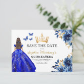 フローラ王室のブループリンセス誕生日キンセアニェラ セーブザデート (スタンド正面)