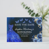 フローラ王室のブループリンセス誕生日キンセアニェラ セーブザデート (スタンド正面)