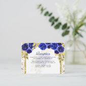 フローラ王室のブルー金ゴールドアーチキンセニェラ エンクロージャーカード (スタンド正面)