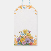 フローラ甘いハニービーベイビーシャワー招待状 ギフトタグ (裏面)