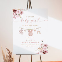 フローラ甘いベビーガールのクロースレインベビーシャワー