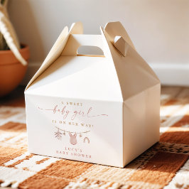 フローラ甘いベビーガールのクロースレインベビーシャワー フェイバーボックス