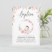 フローラ生まれたばかりの洗礼 招待状 (スタンド正面)