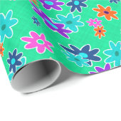 フローラ生地のシームレスパターン色 ラッピングペーパー (ロールコーナー)
