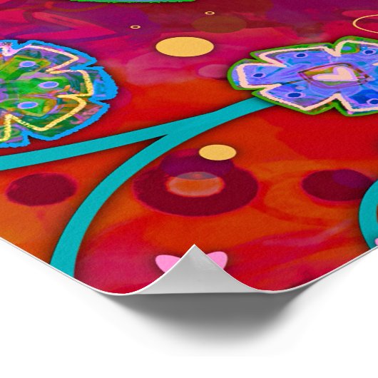 フローラ生活は厳しい引用文ポス感動的ター ポスター (角)