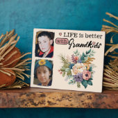 フローラ生活は良い2写真グランドキッズピンク フォトプラーク (側面)