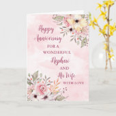 フローラ甥と妻結婚の命日 カード (黄色い花)