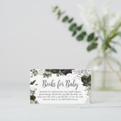 フローラ用ゴシック体の赤ちゃんシャワーブック エンクロージャーカード (スタンド正面)