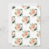 フローラ男女兼用カボチャ秋ベビーシャワー 招待状 (裏面)