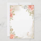 フローラ男女兼用ベビーシャワー招待状 招待状 (裏面)