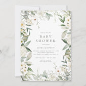 フローラ男女兼用温室ベビーシャワー 招待状 (正面)