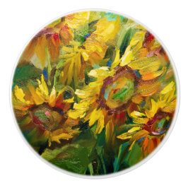 フローラ画陶磁製ノブ セラミックノブ