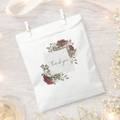 フローラ白の好意バッグ フェイバーバッグ (クリップ留めされた状態)