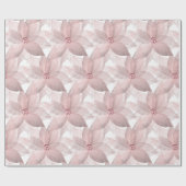 フローラ白ブライダル目盛誕生日16位白 ラッピングペーパー (フラット)