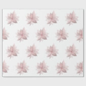 フローラ白ブライダル目盛誕生日16位白 ラッピングペーパー (フラット)