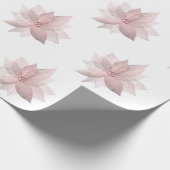 フローラ白ブライダル目盛誕生日16位白 ラッピングペーパー (角)