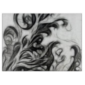 フローラ白熱［赤熱］光を放つインバート カッティングボード (正面)