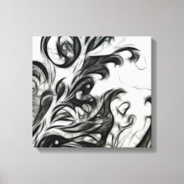 フローラ白熱［赤熱］光を放つインバート キャンバスプリント