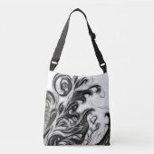 フローラ白熱［赤熱］光を放つインバート クロスボディバッグ (正面)