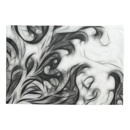 フローラ白熱［赤熱］光を放つインバート 枕カバー (裏面)