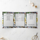 フローラ白蜘蛛ムームパッチ5枚フォトメモリアル 三つ折り案内状 (内部)