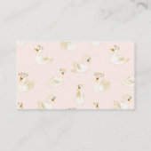 フローラ白鳥の赤ちゃんアニマルブックリクエスト エンクロージャーカード (裏面)