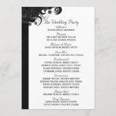 フローラ白黒ゴシック結婚式 プログラム (裏面)