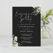 フローラ白黒婚約パーティ 招待状 (スタンド正面)